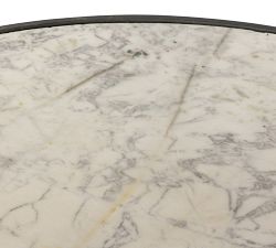 Darlyn Marble Round Outdoor Dining Table (42 - 55&quot;)