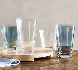 Ribbed Optic Drinking Glasses