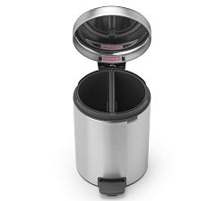 Brabantia 2x2 Liter newIcon Recycle Step Trash Can