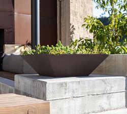 All Weather Eco Hevea Prism Bowl Outdoor Planters