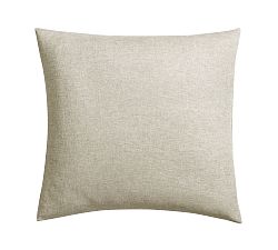 Open Box: Classic Belgian Flax Linen Knife Edge Sham, Euro - Set of 3 - Bamboo