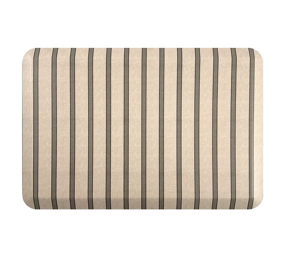 Matterly Happy Feet Ticking Striped Anti-Fatigue Mat - Green, 22" x 32"