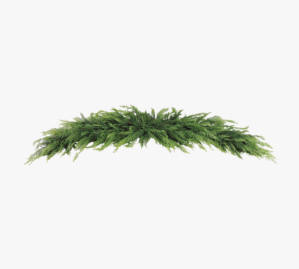 Faux Cedar Mantel Swag - 8'