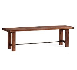 Open Box: Abbott Outdoor Dining Bench, 72" - Brown