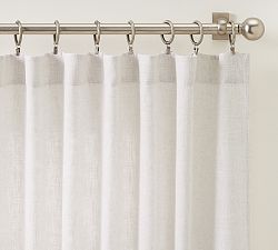 Open Box: Brixton Textured Light Filtering Curtain, 50"W x 96"L, Set of 2 - Heathered Oatmeal