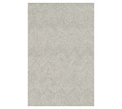 Open Box: Iweala Handcrafted Chevron Rug, 8' x 10' - Gray