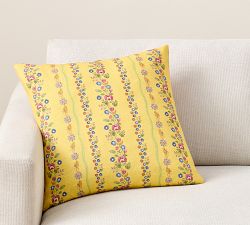 Spring Garden Bunny Printed Pillow