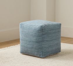 Woven Textured Pouf
