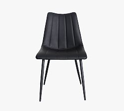 Open Box: Fresno Upholstered Dining Chair, Set of 2 - Matte Black