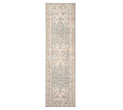 Open Box: Nicolette Hand-Knotted Wool Rug, 2.5' x 9' - Cloud Blue