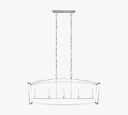 Open Box: Roffe Metal Linear Chandelier - Polished Nickel