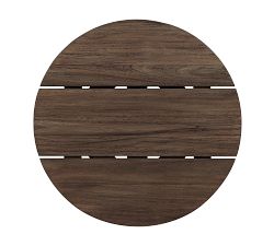 Enid Teak Round Outdoor Accent Table (22")