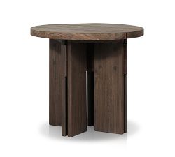 Enid Teak Round Outdoor Accent Table (22")
