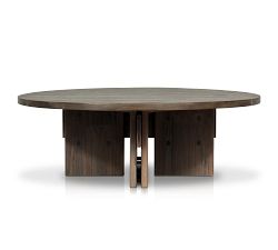 Enid Teak Round Outdoor Coffee Table (48")