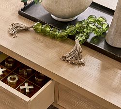 Green Glass Beaded Rope