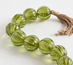 Green Glass Beaded Rope