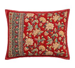 Open Box: Lucille Reversible Quilted Sham, Standard - Red Multi