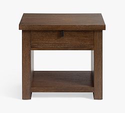 Open Box: Modern Farmhouse Square Side Table - Tahoe Brown