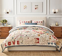 Devin Embroidered Love Quilt
