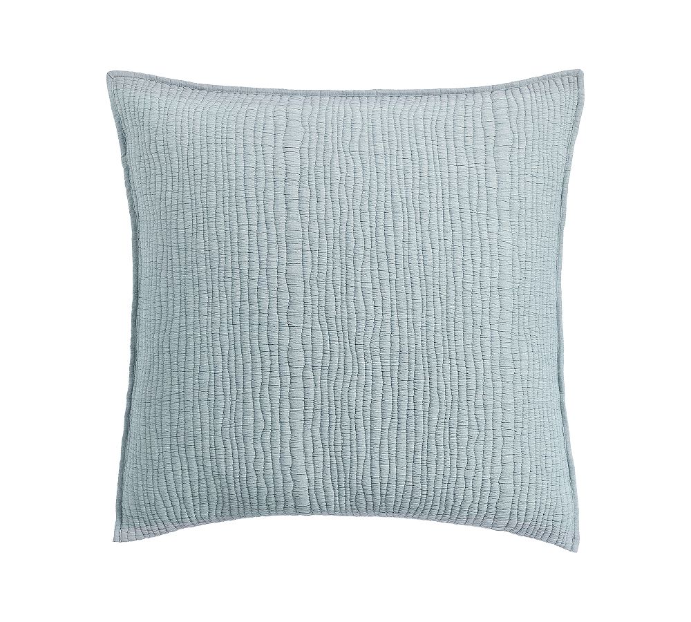 Coastal Washed Quilt - Chambray, Euro