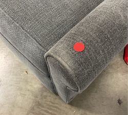 Open Box: Tyler Roll Arm Upholstered Tall Recliner without Nailheads (42") - Performance Casual Chenille Charcoal, Espresso