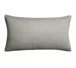 Open Box: Belgian Flax Linen Tufted Quilted Sham, King, Set of 2 - Flagstone