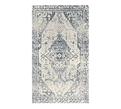 Open Box: Miron Washable Mat, 2'3.5" x 3'11" - Light Blue/Gray