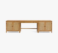Channing Grand Cane Storage Console Desk (120")
