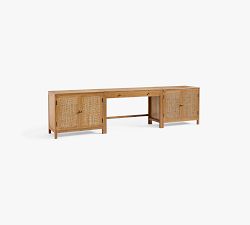 Channing Grand Cane Storage Console Desk (120")