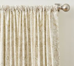 Golden Haze Printed Blackout Curtain