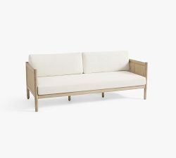 Marina Cane Outdoor Sofa (76")