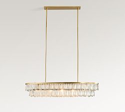 Solene Glass Linear Chandelier (45")