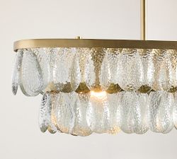 Solene Glass Linear Chandelier (45")