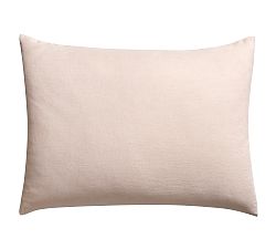 Open Box: Classic Belgian Flax Linen Knife Edge Sham, Standard, Set of 2 - Smoky Quartz