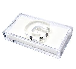 Open Box: Acrylic Guest Napkin Holder, "G" - Clear