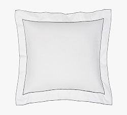 Open Box: Sirena Sham, Euro, Set of 2 - White/Gray