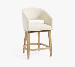 Baldwin Upholstered Swivel Stool