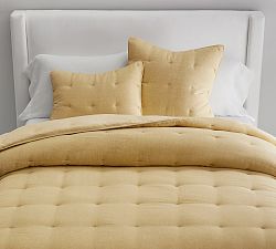 Open Box: Belgian Flax Linen Comforter, Twin/Twin XL - Daffodil