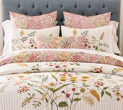 Spring Floral Bouquet Quilted Sham