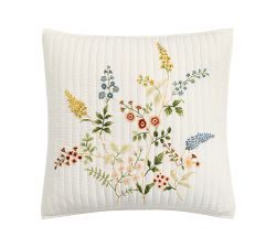 Spring Floral Bouquet Quilted Sham