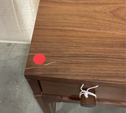 Open Box: Zena Writing Desk with Drawers - Natural