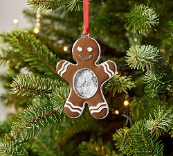 Gingerbread Enamel Frame Ornament