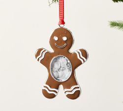 Gingerbread Enamel Frame Ornament
