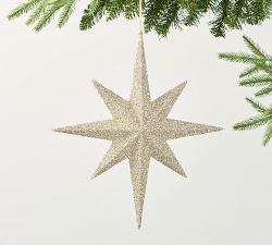German Glitter Starburst Ornament