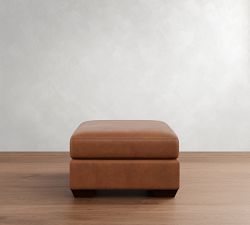 Big Sur Leather Sectional Ottoman