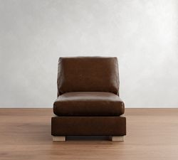 Build Your Own Turner Square Arm Deep Seat Leather Sectional