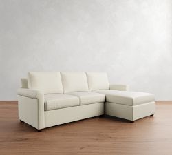 Cameron Modern Roll Arm Chaise Sectional (100")