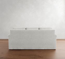 Cameron Roll Arm Slipcovered Reversible Chaise Sectional (88")