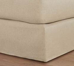 Carmel Slim Arm Slipcovered Chaise Sectional (107"&ndash;129")