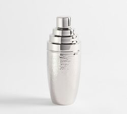 Hammered Nickel Cocktail Shaker